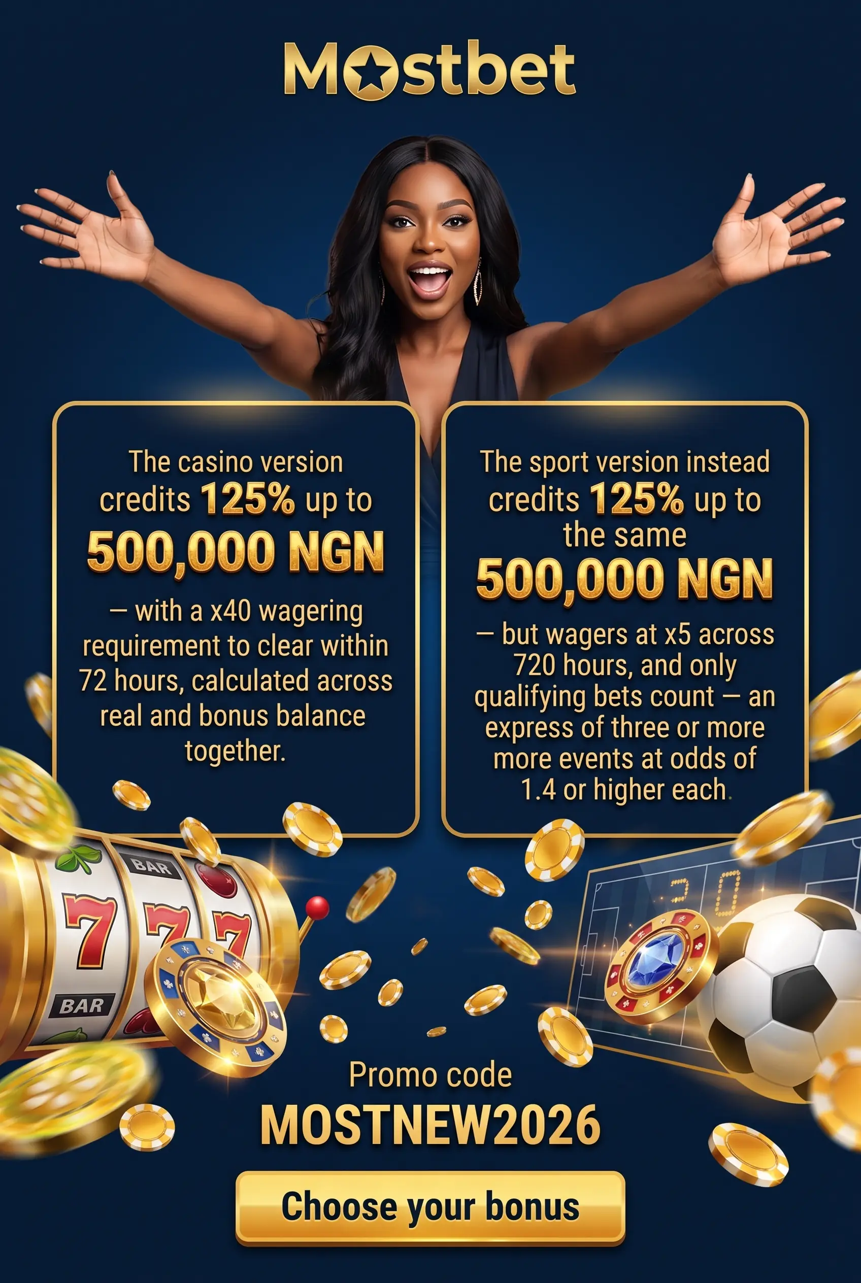 Mostbet app betting and casino sections