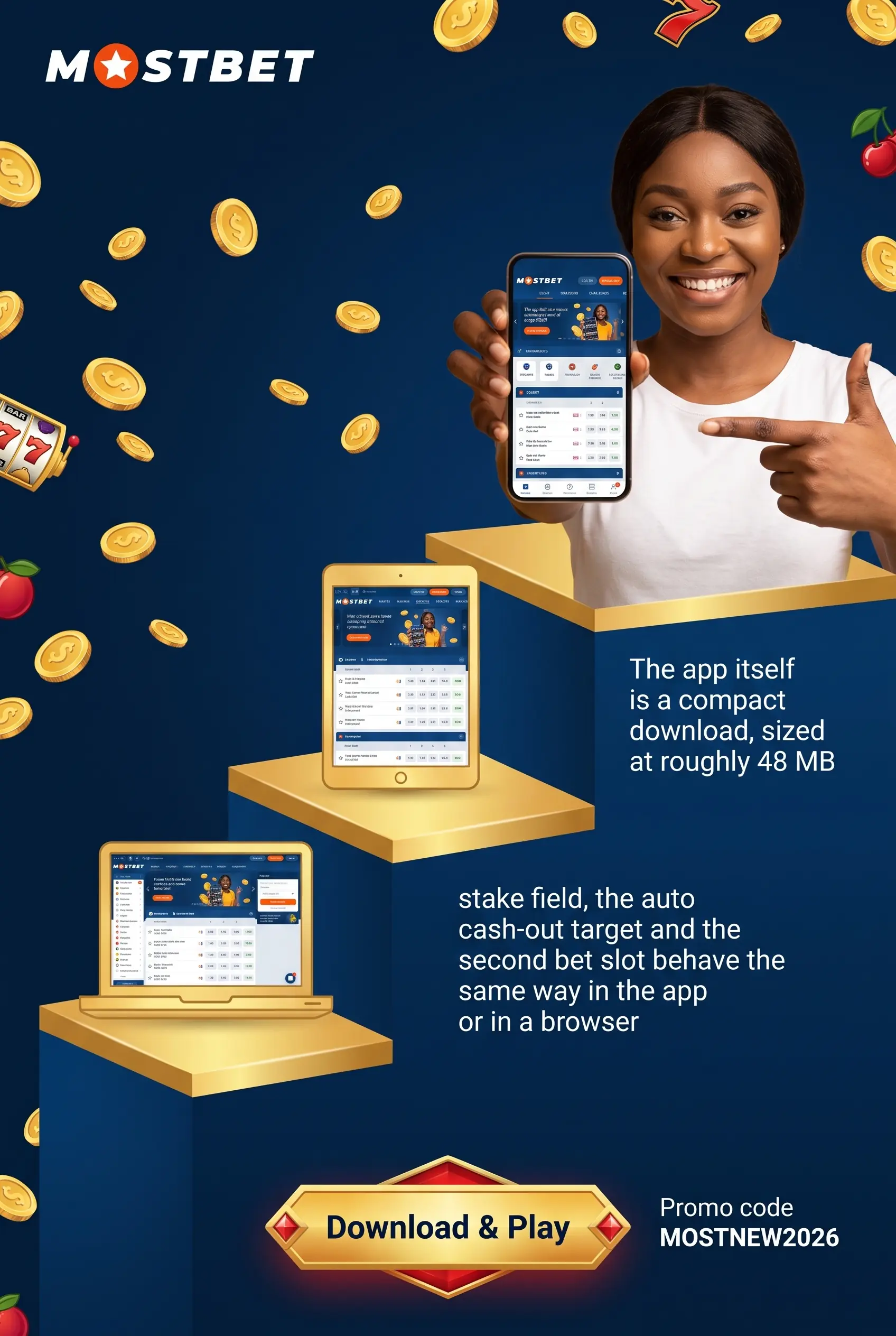 Aviator in the Mostbet mobile app