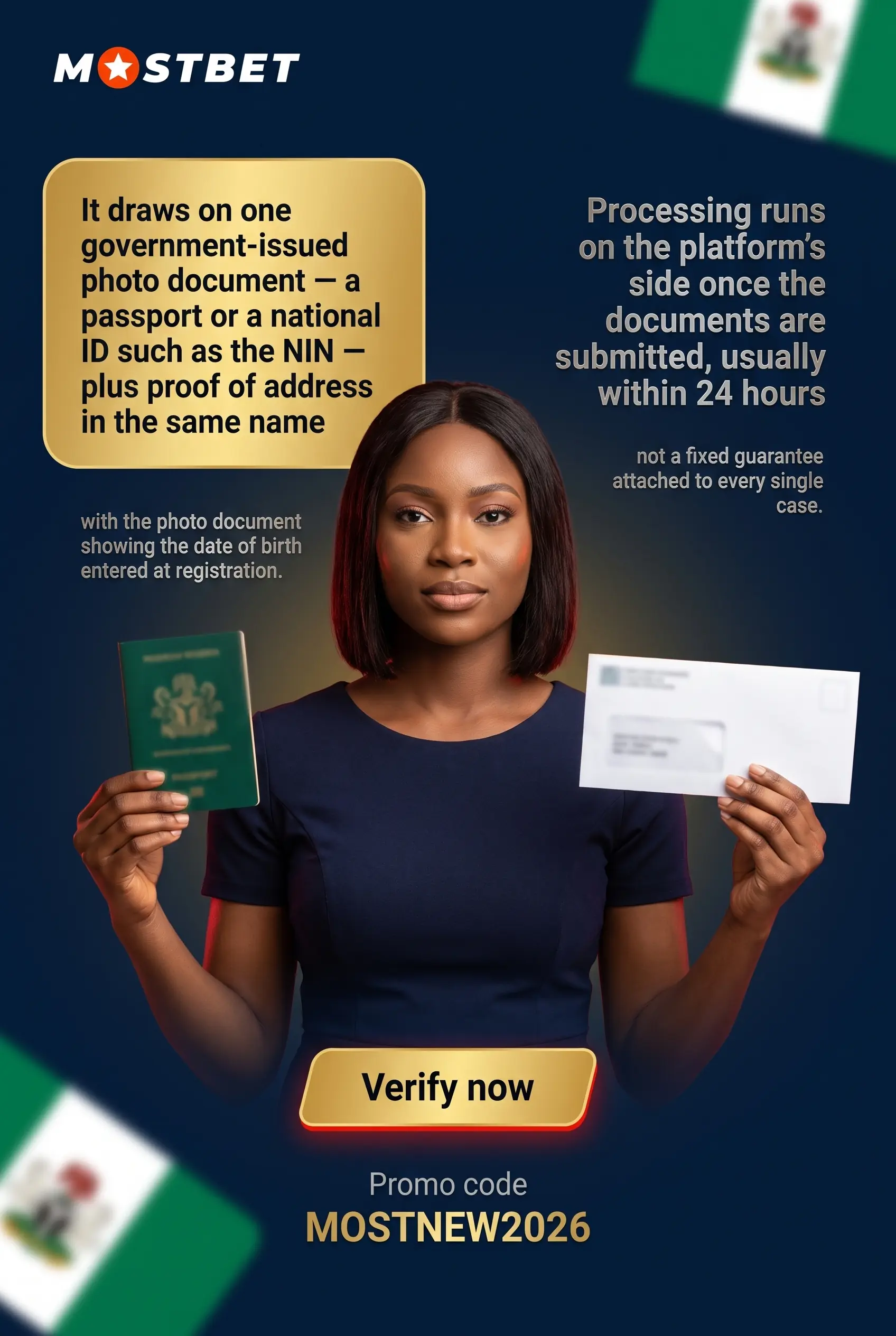 Mostbet KYC verification documents